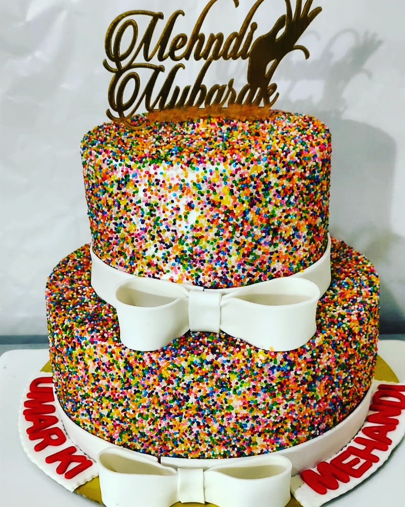 Multi Color Wedding Cake