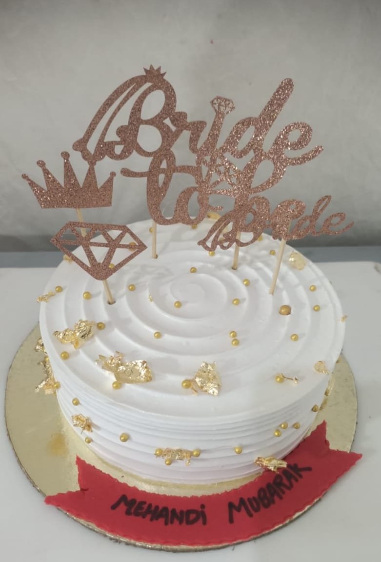 Bride to be vanilla cake