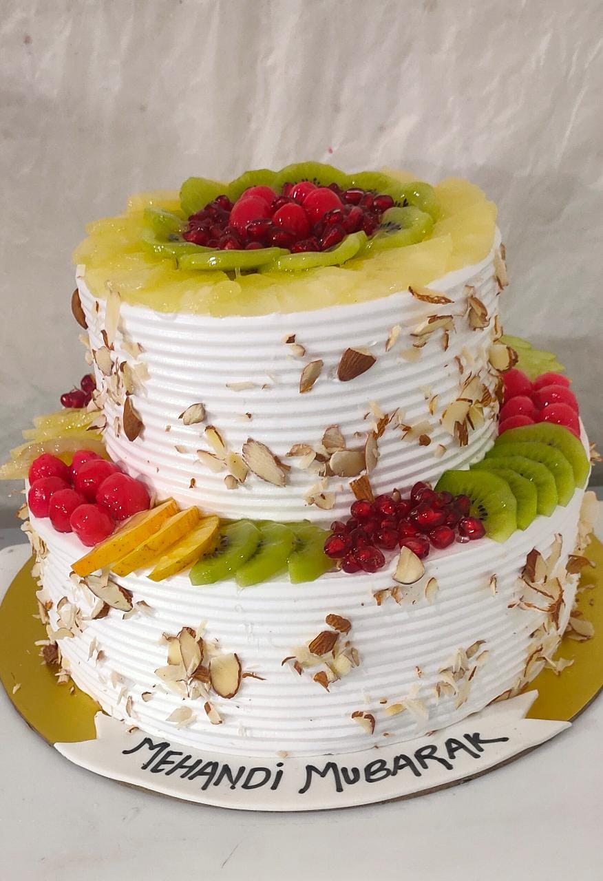 Fresh Fruit Wedding Cake